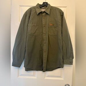 Carhartt Men's Casual Green Button-Down Shirt